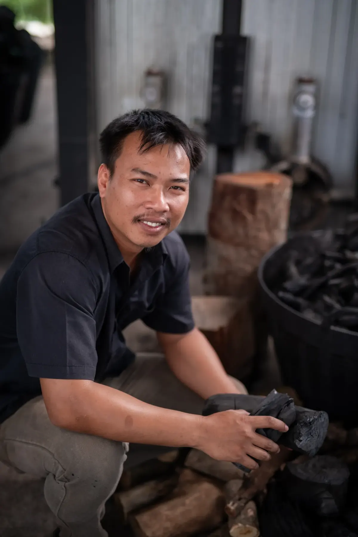 Founder at the kiln
