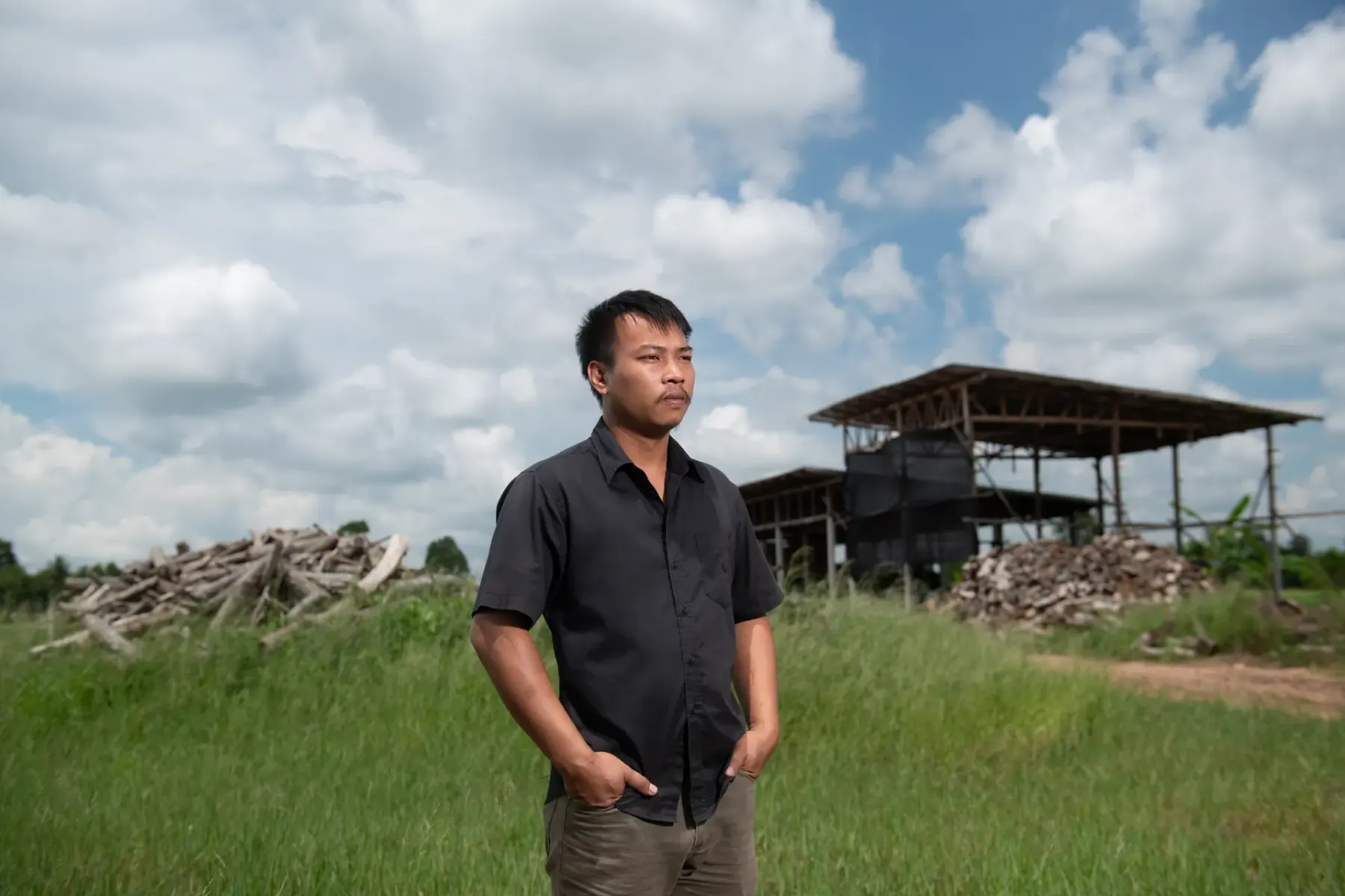 Founder in the kiln yard
