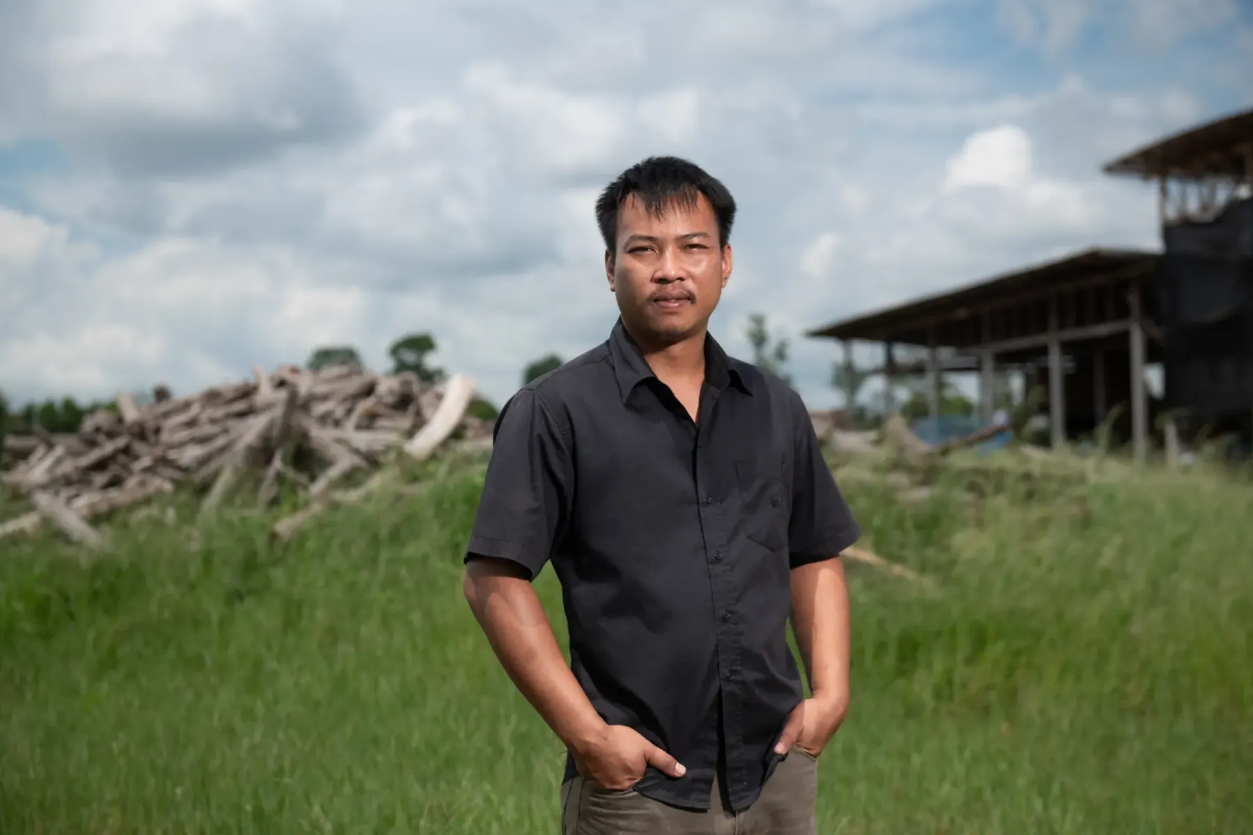 Founder at the factory site